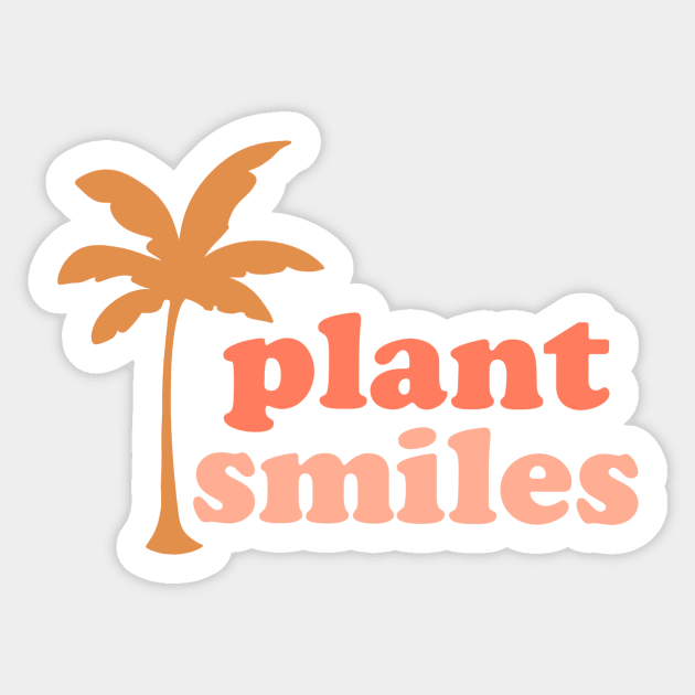 Plant Smiles Sticker by Artery Designs Co.